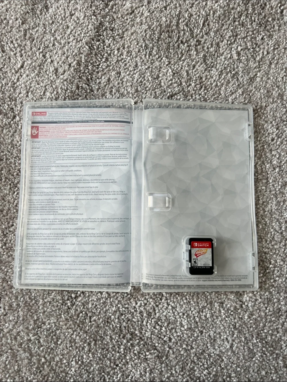 Nintendo Ring Fit Adventure Ring-Con and Leg Strap Set - Black & Gray